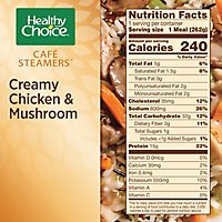 Healthy Choice Cafe Steamers Creamy Chicken Mushroom Frozen Meal - 9.25 Oz - Image 4