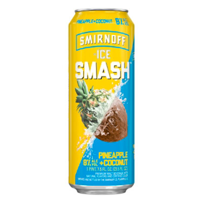 Smirnoff Smash Pineapple Coconut 23.5 Oz Can - 23.5 Fl. Oz. - Image 3