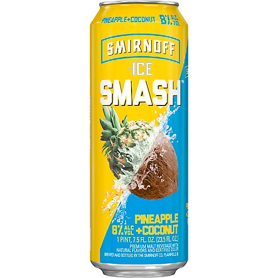 Smirnoff Smash Pineapple Coconut 23.5 Oz Can - 23.5 Fl. Oz.