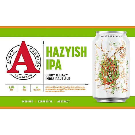 Avery Brewing Hazyish IPA In Can - 6-12 Fl. Oz.