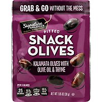 Signature Select Olives Snack Pitted Kalamata Thyme - 1.05 Oz - Image 2