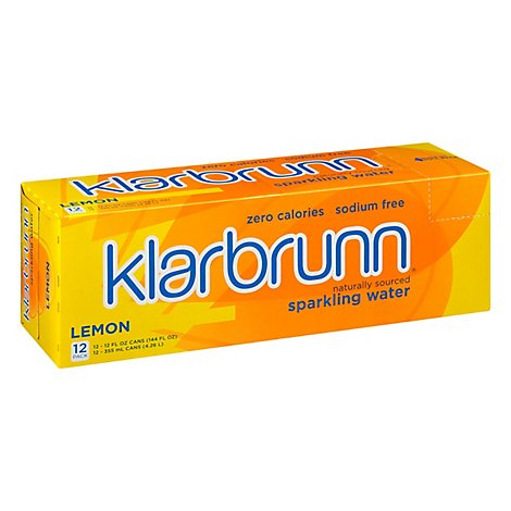 Klarbrunn Lemon Sparkling Water - 12-12 Fl. Oz.