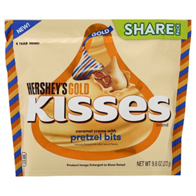 Hshy Gold Kisses W Pretzels - 10 Oz