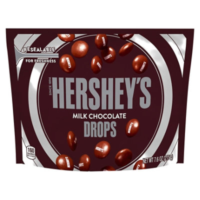 Hshy Milk Choc Drops - 8 Oz - Image 1
