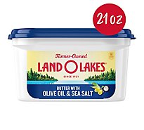 Land O Lakes Butter With Olive Oil And Sea Salt Tub - 21 Oz