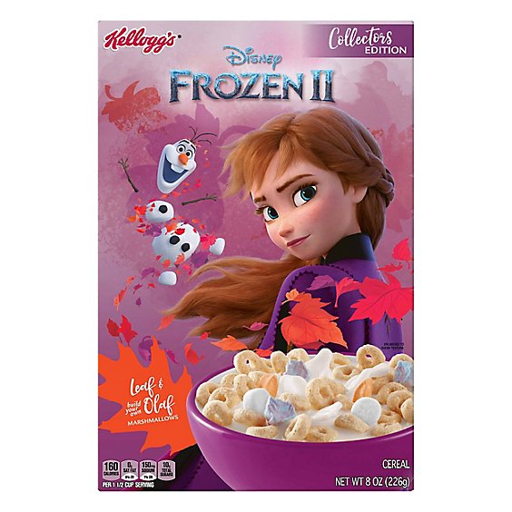 Kelloggs Disneys Frozen 2 Breakfast Cereal - 8 Oz