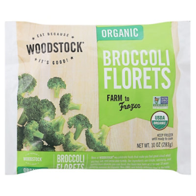 Woodstock Frzn Broccoli Floret Org - 10 Oz