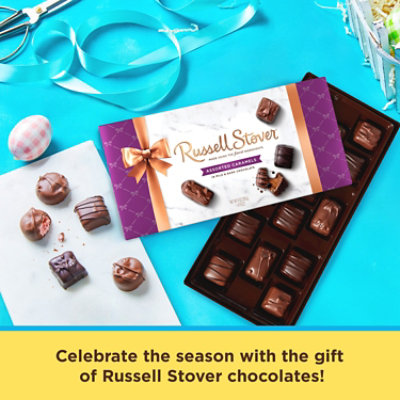 RUSSELL STOVER Assorted Caramels Milk & Dark Chocolate Gift Box 14 Count - 9 Oz - Image 5