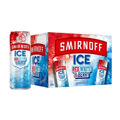 Smirnoff Ice Red White And Berry Malt Beverage 4.5% ABV In Cans - 12-12 Oz - Image 1