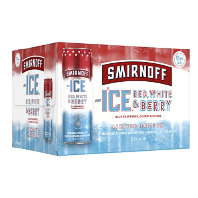 Smirnoff Ice Red White and Merry 4.5% ABV Variety Can Multipack - 12-12 Oz