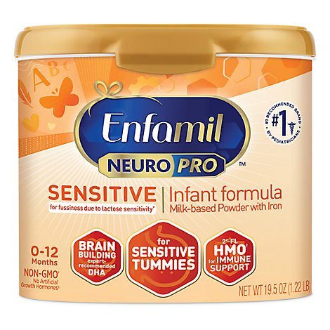 Enfamil NeuroPro Sensitive Infant Formula Milk Based Powder Powder Can - 19.5 Oz