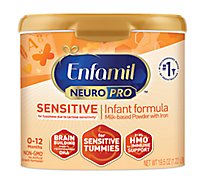 Enfamil NeuroPro Sensitive Infant Formula Milk Based Powder Powder Can - 19.5 Oz