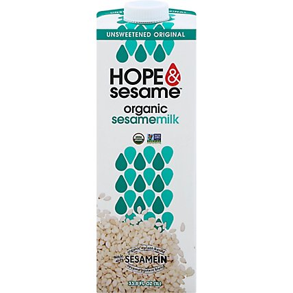 Hope And  Milk Ssame Unsweet Org - 33.8 Fl. Oz. - Image 2