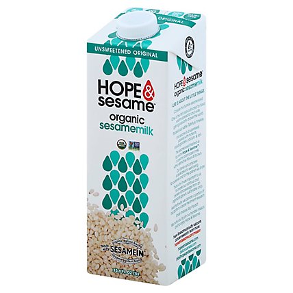 Hope And  Milk Ssame Unsweet Org - 33.8 Fl. Oz. - Image 1