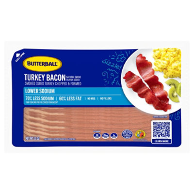 Butterball Lower Sodium Turkey Bacon - 12 Oz - Image 3