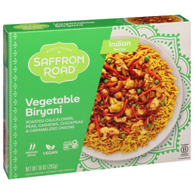 Saffron Road Vegetable Biryani Gluten Free Indian Frozen Meal - 10 Oz - Image 2