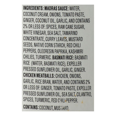 Saffron Road Frozen Entree Halal Madras Curry & Chicken Meatballs Medium Heat - 10 Oz - Image 4