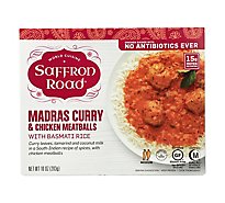 Saffron Road Frozen Entree Halal Madras Curry & Chicken Meatballs Medium Heat - 10 Oz
