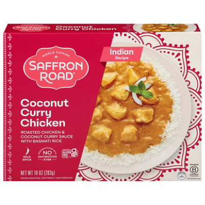 Saffron Road Coconut Curry Chicken Gluten Free Indian Frozen Meal - 10 Oz - Image 3