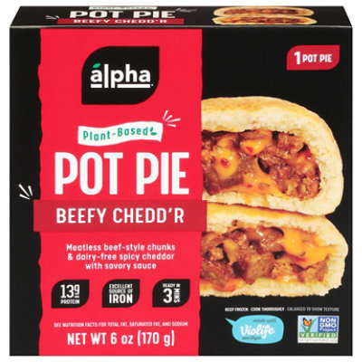 Alpha Foods Pot Pie Handheld Beefy Cheddar - 6 Oz - Image 3