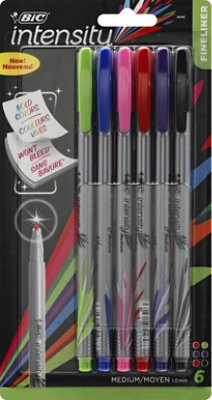 Bic Intnsty Felt Pen - 6 Count - Image 2