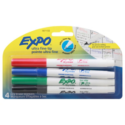 Expo Dry Erase Ultra Fn - 4 Count - Vons