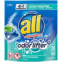 all Mighty Pacs Odor Lifter Laundry Detergent Pacs - 19 Count - Image 1