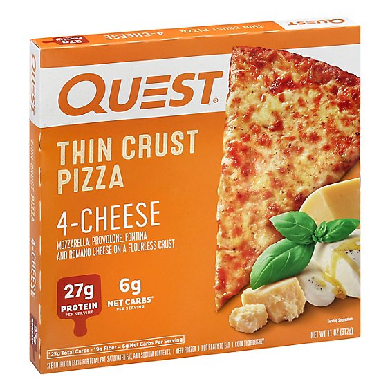 Quest Crust Pizza Thin 4 Cheese - 11 Oz