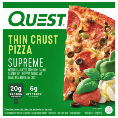 Quest Crust Pizza Thin Supreme - 13.3 Oz - Image 2
