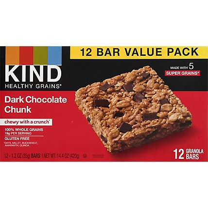 KIND Bar Dark Chocolate Chunk Value Pack - 12-1.2 Oz - Image 6
