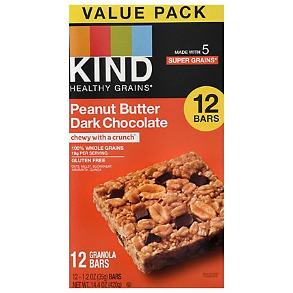 KIND Bar Peanut Butter Dark Chocolate Value Pack - 12-1.2 Oz - Image 3