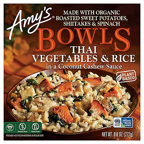 Amys Thai Vegetables & Rice Bowl - 9 Oz