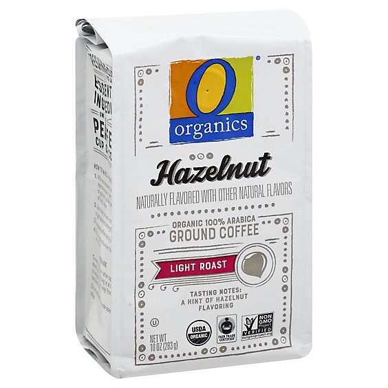O Organics Coffee Hazelnut Ground - 10 Oz