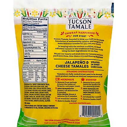 Tucson Tamale Company Tamale Jalapeno & Cheese - 10 Oz - Image 6