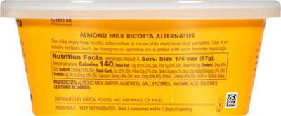 Kite Hill Ricotta Non Dairy Vegetarian With Almond Milk - 8 Oz - Image 6
