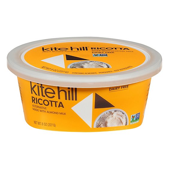 Kite Hill Ricotta Non Dairy Vegetarian With Almond Milk - 8 Oz