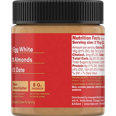 RX Nut Butter Almond Butter Maple Protein Snack - 10 Oz - Image 8