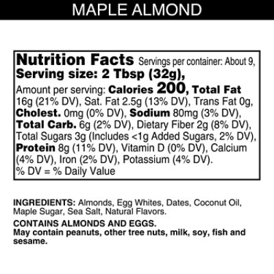 RX Nut Butter Almond Butter Maple Protein Snack - 10 Oz - Image 2