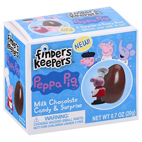 Finders Keepers Milk Chocolate Candy & Toy Peppa Pig - 0.7 Oz