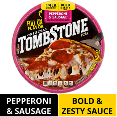 Tombstone Pepperoni & Sausage Frozen Pizza - 19.4 Oz
