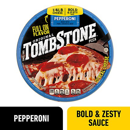 Tombstone Pepperoni Frozen Pizza - 19.3 Oz - Image 1