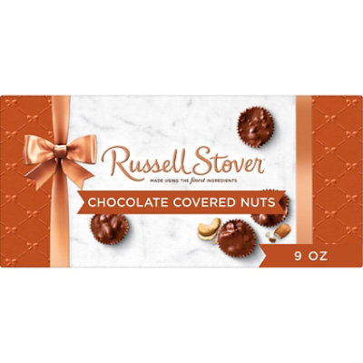 Russell Stover Chocolate Covered Nuts In Milk Chocolate - 9 Oz