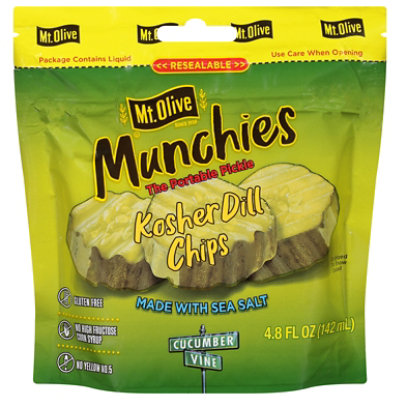 Mt Olive Kosher Dill Chips - 4.8 Fl. Oz.