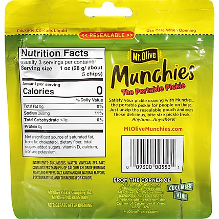 Mt Olive Buffalo Kosher Dill Chips In Pouches - 4.8 Fl. Oz. - Image 6