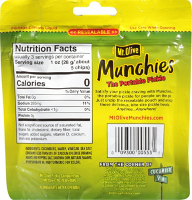 Mt Olive Buffalo Kosher Dill Chips In Pouches - 4.8 Fl. Oz. - Image 5