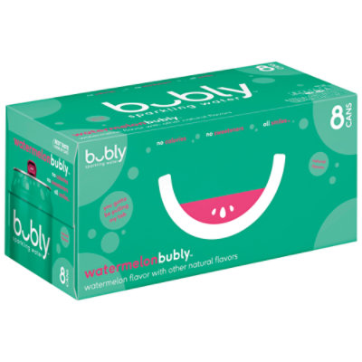 Bubly Sparkling Water Watermelon - 8-12 Fl. Oz. - Image 1