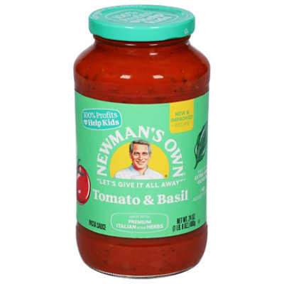 Newmans Own 24 Ounce Tomato & Basil Pasta Sauce - 24 Oz