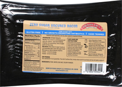 Hemplers Natural Uncured Center Cut No Sugar Bacon - 1.25 Lb - Image 6