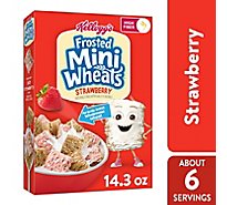 Frosted Mini-Wheats High Fiber Strawberry Breakfast Cereal - 14.3 Oz