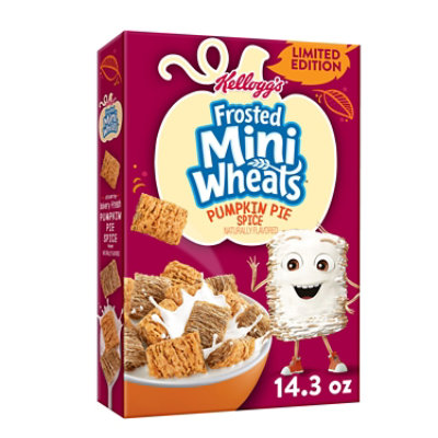 Frosted Mini-Wheats Breakfast Cereal High Fiber Cereal Pumpkin